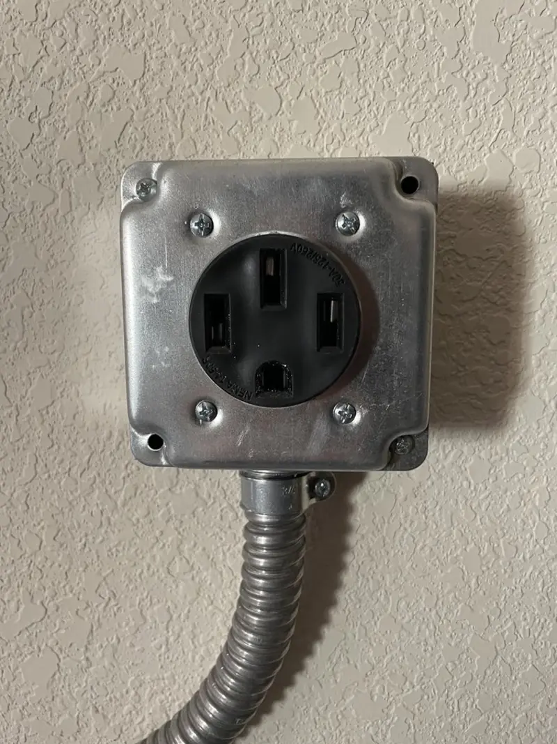 NEMA 14-50 outlet installed for Smart Home Electrical in Monroe